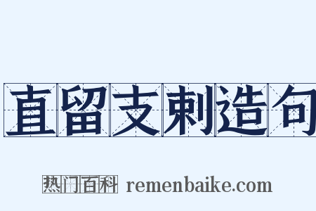 直留支剌造句是什么意思的图片